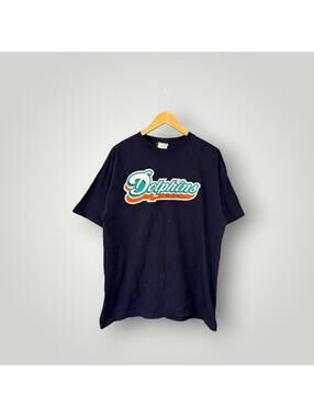 Vintage Majestic Miami Dolphins Zach Thomas 54 NFL T-Shirt XL Men’s
